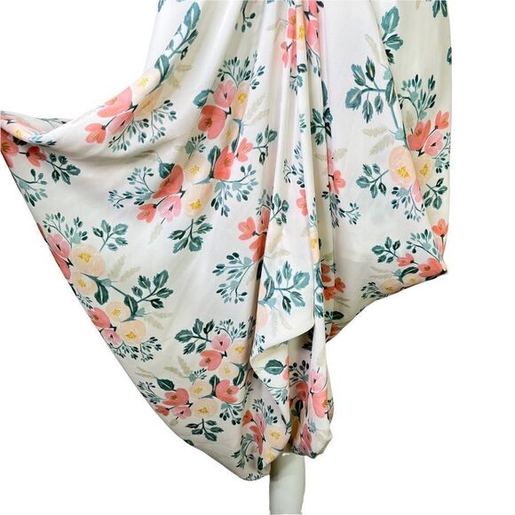 Anthropologie Paper Crown x Rifle Paper Co Halter Midi Dress Small - Picture 9 of 15